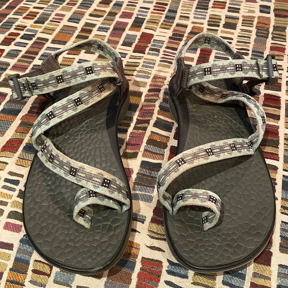 Chaco Ecotread luvseat women's 8 gray blue